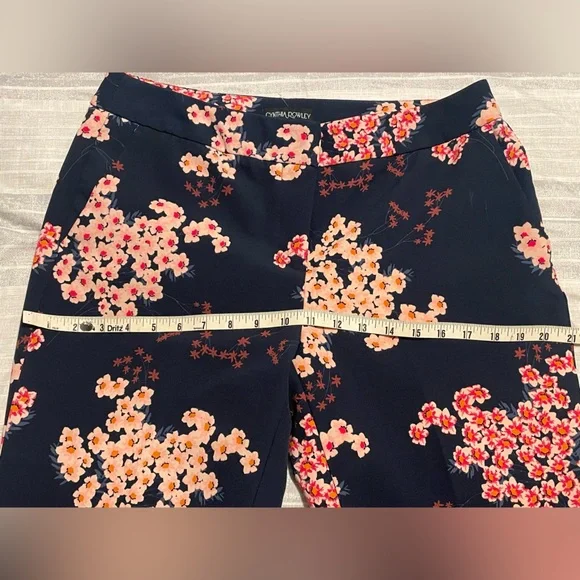 Cynthia Rowley Floral Print Pants - Blue multi color - Picture 2 of 6